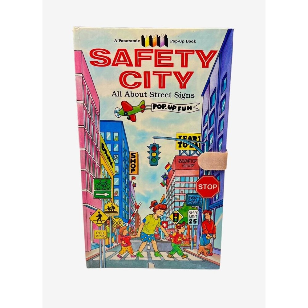 Safety City A Panoramic Pop Up Fun Book All About Street Signs 1996 Kidsbooks